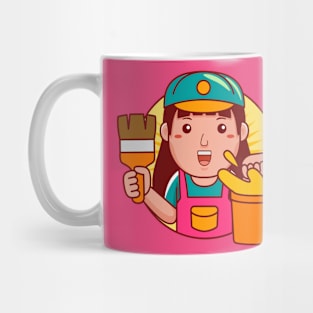 Painter Woman Mug